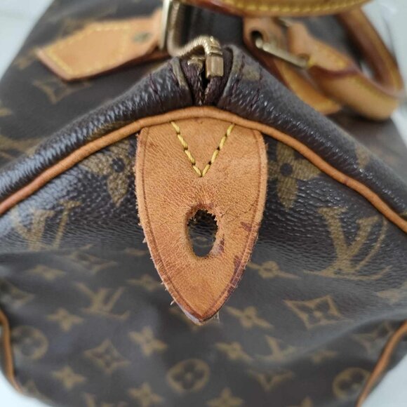 Vintage authentic Louis Vuitton Monogram Speedy 30 Bag - Picture 10 of 16